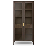 Витрина стеклянная 2-х дверная с ящиками и 5-ю полками Harper Line варинант исполнения - 3 | Loft Concept в Грозном