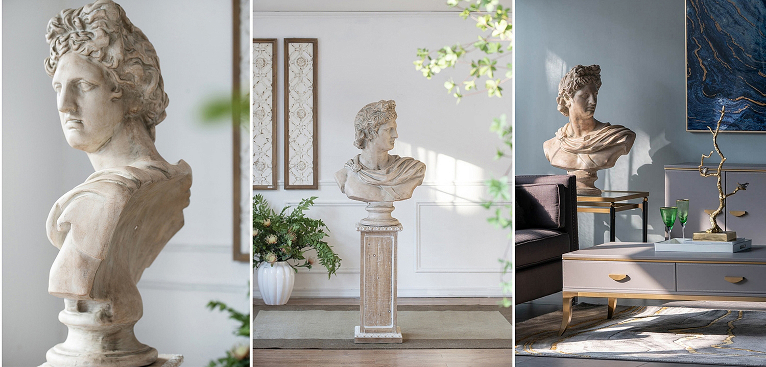 Статуэтка Antique Busts Apollo Belvedere Статуэтка Antique Busts Apollo Belvedere - Loft-Concept в Грозном