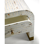 Тумбочка прикроватная Amo Bone Inlay Bedside Almond варинант исполнения - 2 | Loft Concept в Грозном