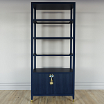 Стеллаж со стеклянными полками Elsa Dreams Blue варинант исполнения - 6 | Loft Concept в Грозном