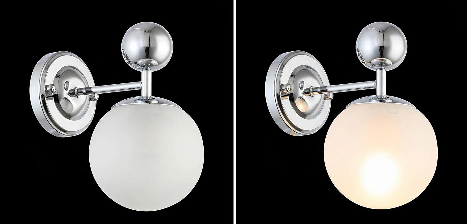 Бра Demian Chrome Wall Lamp Бра Demian Chrome Wall Lamp - Loft-Concept в Грозном