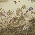 Обои ручная роспись Le Brésil Amarelo Sepia варинант исполнения - 1 | Loft Concept в Грозном