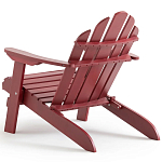 Уличное кресло из массива акации Adirondack Wooden Chair Red варинант исполнения - 6 | Loft Concept в Грозном