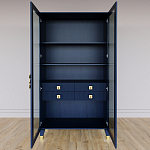 Дизайнерский шкаф витрина Elsa Dreams Blue с 4-мя ящиками варинант исполнения - 5 | Loft Concept в Грозном