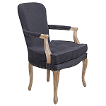 Кресло Aubrey Classical Armchair dark grey velour варинант исполнения - 1 | Loft Concept в Грозном