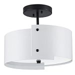 Потолочный светильник круглый светодиодный Semicircular White Panels белый варинант исполнения - 3 | Loft Concept в Грозном