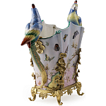 Ваза фарфоровая с попугаями Ferra варинант исполнения - 3 | Loft Concept в Грозном