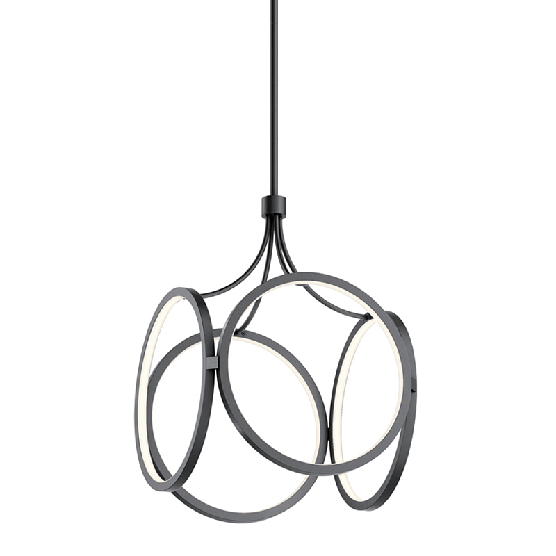 Подвесной светильник светодиодный в форме клетки Kichler Черный Белый Золотой в Грозном | Loft Concept 