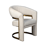 Полукресло Valbonne Chair cream velour варинант исполнения - 2 | Loft Concept в Грозном