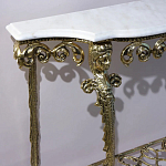 Консоль бронзовая с мраморной столешницей Bronze De Console варинант исполнения - 2 | Loft Concept в Грозном
