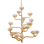 Люстра золотая в виде растения Golden Flower Glade варинант исполнения - 3 | Loft Concept в Грозном
