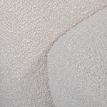 Кресло без подлокотников с обивкой из белой ткани букле Pacification варинант исполнения - 5 | Loft Concept в Грозном