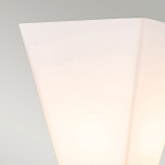 Бра для ванных комнат с матовым черным основанием и белым стеклянным плафоном трапециевидной формы Elstead Lighting варинант исполнения - 2 | Loft Concept в Грозном