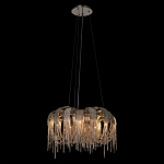 Люстра подвесная круглая с изогнутыми металлическими дугами и ниспадающими цепочками 65 см Atlantis Chain варинант исполнения - 11 | Loft Concept в Грозном