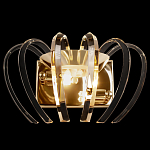 Бра золотого цвета с изогнутыми хрустальными элементами Radiant Ribbons варинант исполнения - 1 | Loft Concept в Грозном