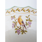 Ваза из голубого фарфора с рисунком птиц и цветов и декоративными элементами Blue Garden варинант исполнения - 5 | Loft Concept в Грозном