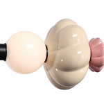 Подвесной светильник линейный с керамическими элементами 24W LED Fragrant Light варинант исполнения - 6 | Loft Concept в Грозном