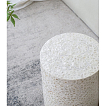 Приставной столик с рисунком из раковин устриц Bone Inlay варинант исполнения - 7 | Loft Concept в Грозном