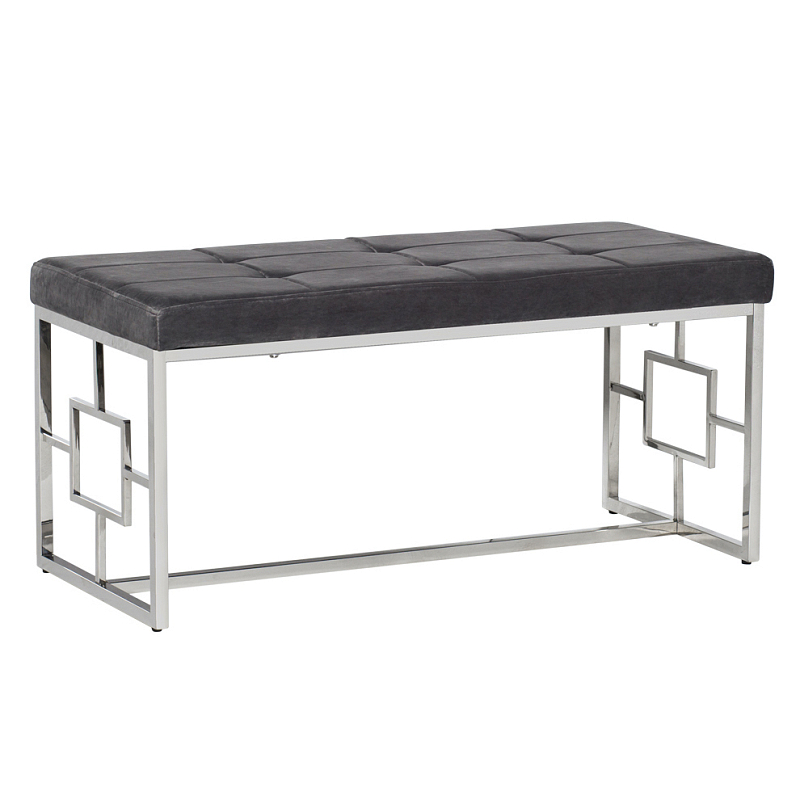 Банкетка Minimalism Bench Seat Хром Серый Банкетка Minimalism Bench Seat Хром Серый в Грозном | Loft Concept