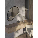 Зеркало асимметричной формы Oval Light Reflection варинант исполнения - 3 | Loft Concept в Грозном