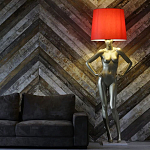 Лампа MANNEQUIN LAMP с абажуром руки на талии варинант исполнения - 3 | Loft Concept в Грозном