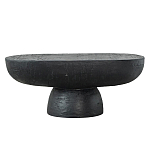 Столик кофейный черного цвета с овальной столешницей и круглым основанием Black Dalmen Table варинант исполнения - 1 | Loft Concept в Грозном