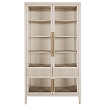 Витрина Primo со стеклянными фасадами и 2 ящиками Светлый дуб варинант исполнения - 7 | Loft Concept в Грозном