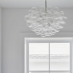 Люстра круглая со стеклянными шарами Airy Chandelier варинант исполнения - 4 | Loft Concept в Грозном