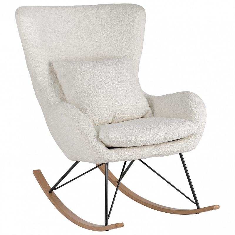 Rocking chair DORIA Кресло-Качалка Молочный Rocking chair DORIA Кресло-Качалка Молочный в Грозном | Loft Concept