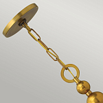 Люстра подвесная с белым тканевым цилиндрическим абажуром и декоративными шарами Hinkley варинант исполнения - 9 | Loft Concept в Грозном