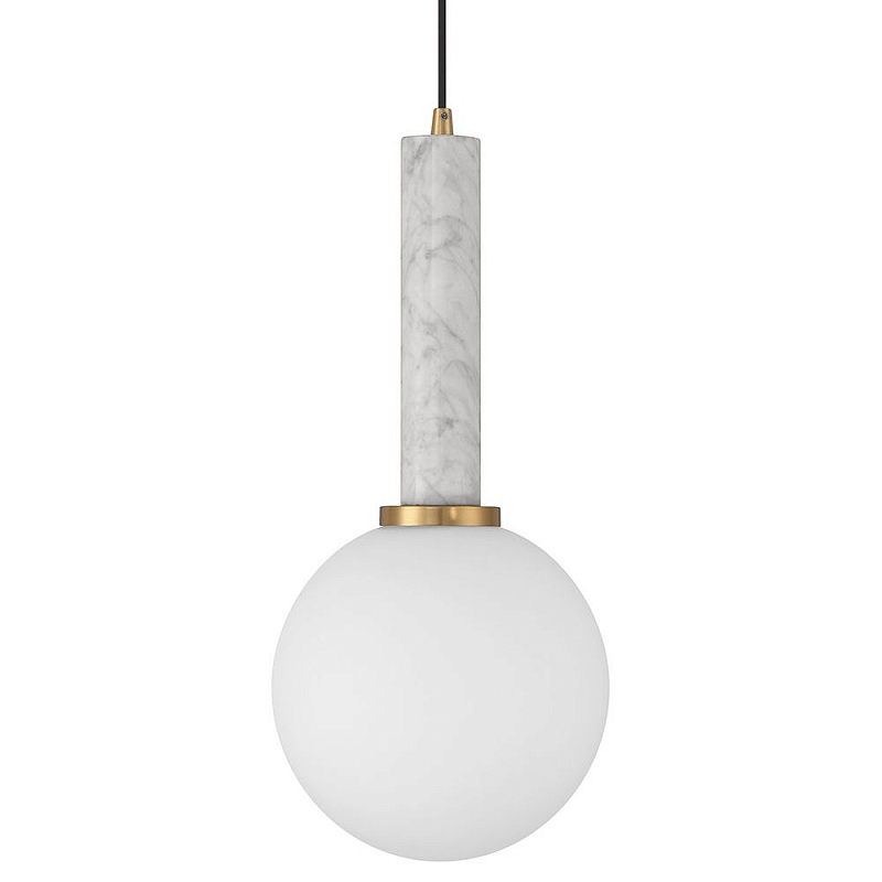 Подвесной светильник с мраморным основанием Marble Ball Lamp Серый Черный Мрамор Nero Белый Подвесной светильник с мраморным основанием Marble Ball Lamp Серый Черный Мрамор Nero Белый в Грозном | Loft Concept