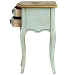Прикроватная тумба из массива березы светло-бирюзовая Montmartre Provence Bedside Table варинант исполнения - 6 | Loft Concept в Грозном