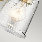 Бра с прозрачным стеклянным абажуром в форме цилиндра Kichler варинант исполнения - 8 | Loft Concept в Грозном