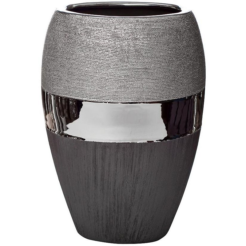 Ваза Trio черно-серебристая Черно-серебристый в Грозном | Loft Concept 