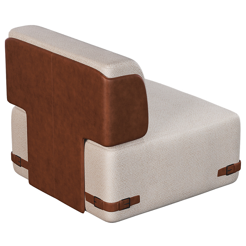 Кресло Richmond без подлокотников Молочный Коричневый в Грозном | Loft Concept 