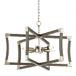 Подвесной светильник в форме фонаря серый Gray Eco Lantern варинант исполнения - 3 | Loft Concept в Грозном