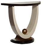 Консоль на полукруглой основе Stylish Pearl варинант исполнения - 1 | Loft Concept в Грозном