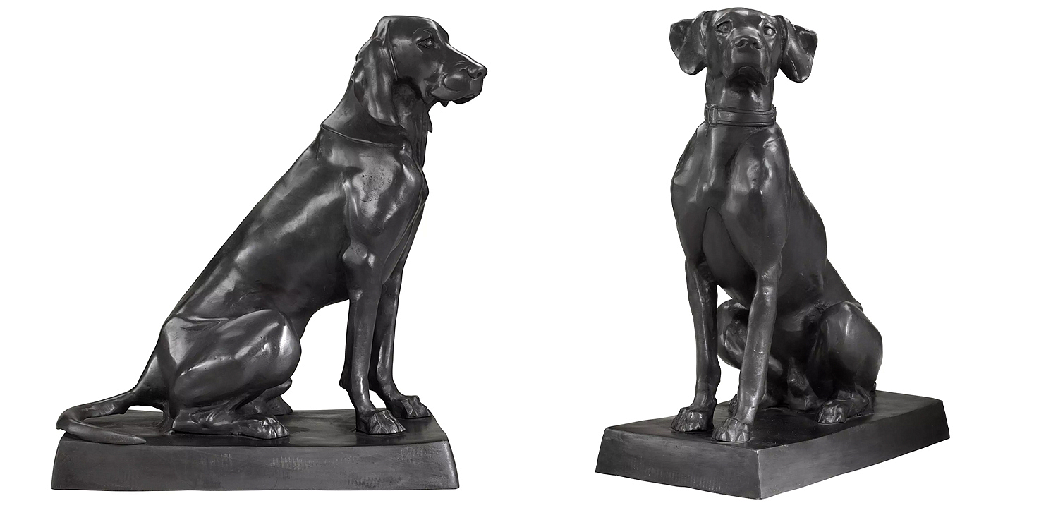 Комплект из двух декоративных статуэток Eichholtz Dogs Pointer & Hound set of 2 Комплект из двух декоративных статуэток Eichholtz Dogs Pointer & Hound set of 2 - Loft-Concept в Грозном