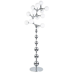 Торшер с плафонами из стеклянных шаров Pearls Suspension Chrome Floor Lamp варинант исполнения - 1 | Loft Concept в Грозном