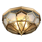 Люстра потолочная Leoni в витражной технике варинант исполнения - 1 | Loft Concept в Грозном