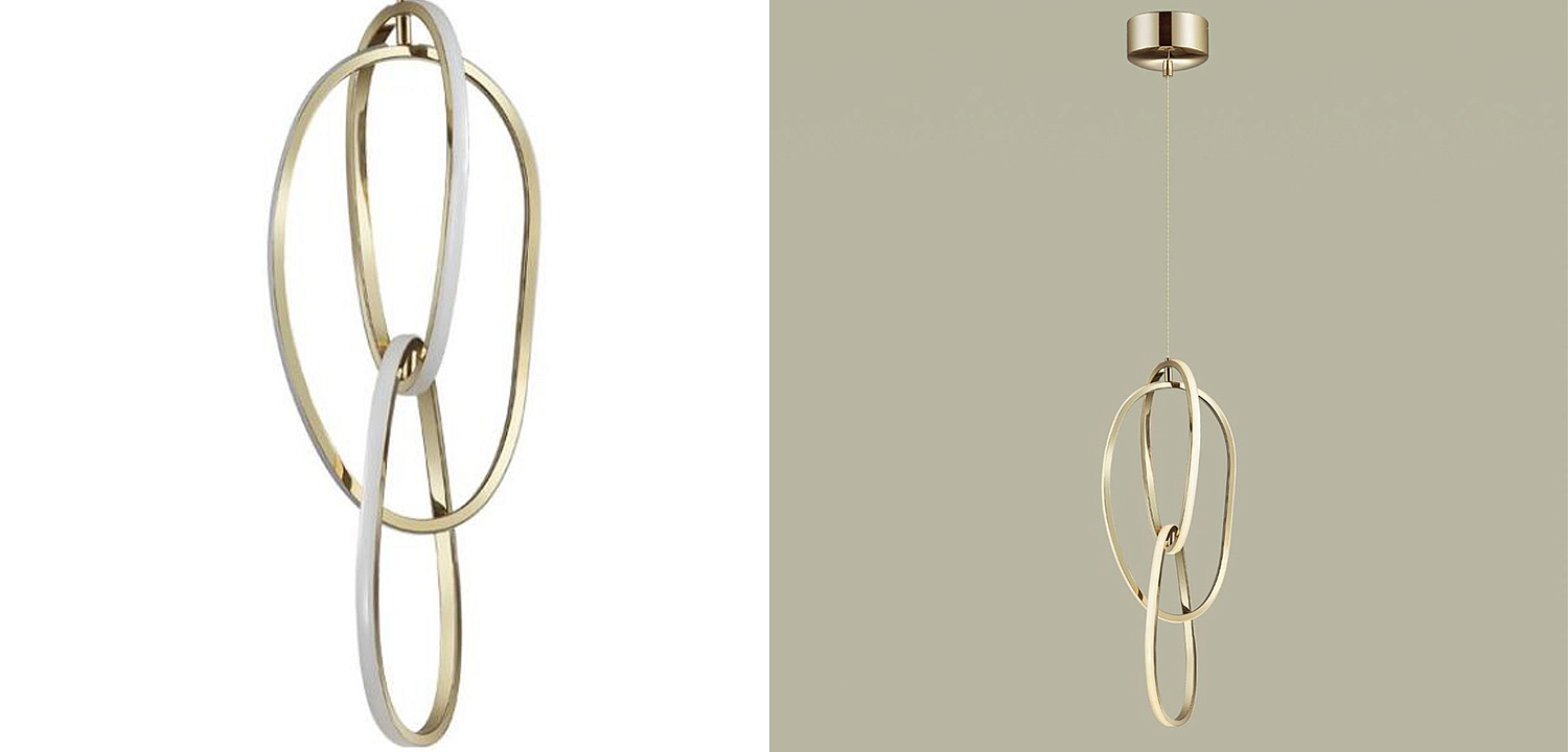 Подвесной светильник 3 Chain Link Gold 61 Подвесной светильник 3 Chain Link Gold 61 - Loft-Concept в Грозном