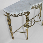 Консоль бронзовая с мраморной столешницей Bronze Console варинант исполнения - 1 | Loft Concept в Грозном