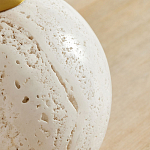 Настольная лампа на круглом основании из натурального камня Bartolomeo варинант исполнения - 1 | Loft Concept в Грозном