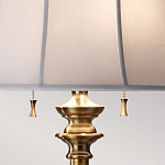 Торшер цвета латунь с белым текстильным абажуром Feiss варинант исполнения - 5 | Loft Concept в Грозном