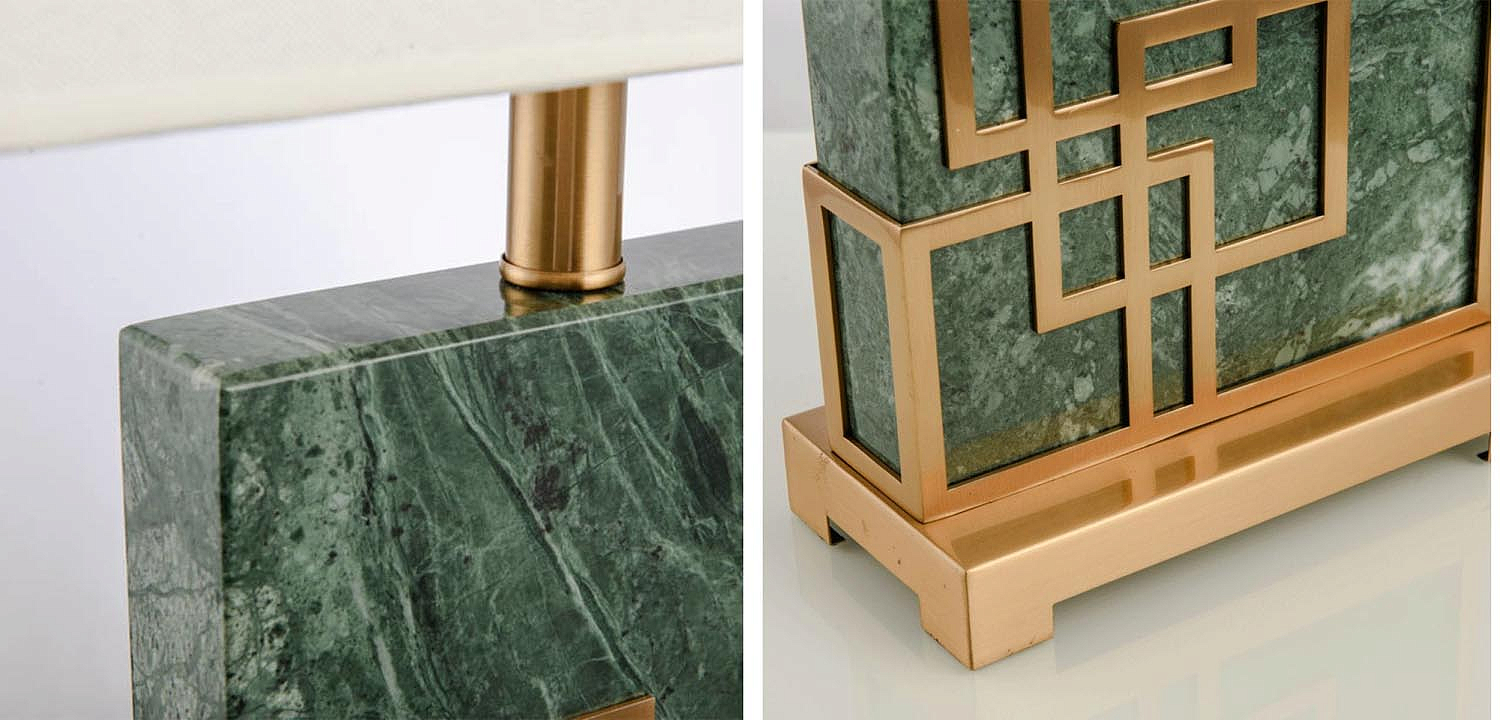 Настольная лампа Table Lamp marble green Настольная лампа Table Lamp marble green - Loft-Concept в Грозном