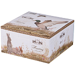 Чайная пара из фарфора с изображением собаки и уток 300 мл Hunting Porcelain Collection варинант исполнения - 4 | Loft Concept в Грозном