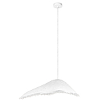 Подвесной светильник с асимметричным волнообразным абажуром и фактурной бахромой по краю Tactile Line варинант исполнения - 2 | Loft Concept в Грозном