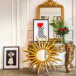 Зеркало-солнце круглое с золотыми с лучами Rays of Peace варинант исполнения - 3 | Loft Concept в Грозном