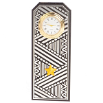 Часы подарочные настольные в виде погона Генерала из натурального камня Змеевик Silver Military Clock варинант исполнения - 1 | Loft Concept в Грозном