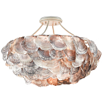 Потолочный светильник с каскадным абажуром из ракушек Sea Ravens варинант исполнения - 2 | Loft Concept в Грозном